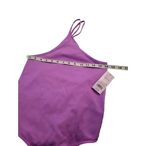 Wild Fable Women's Seamless Bodysuit Vibrant Purple Size L NWT - Picture 3 of 6